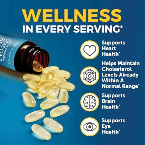 Viva Naturals Omega 3 Fish Oil Supplement 2500 mg | Supports Heart, Brain & Skin Health thumbnail 5