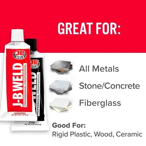 J-B Weld Steel Reinforced Epoxy 295ml (10 oz) | Professional Cold Weld Adhesive for Metal, Plastic, Wood & More thumbnail 3