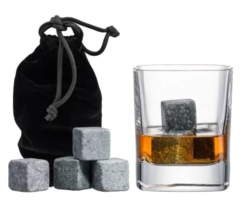 Quiseen Grey Soapstone Beverage Chilling Stones (9 Count, 249g / 8.8oz) | Authentic USA Import for Pure Taste thumbnail 1