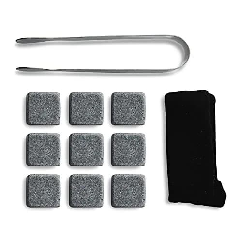 Quiseen Grey Soapstone Beverage Chilling Stones (9 Count, 249g / 8.8oz) | Authentic USA Import for Pure Taste thumbnail 8