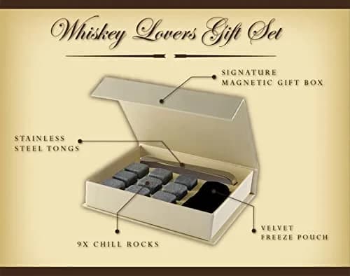Quiseen Grey Soapstone Beverage Chilling Stones (9 Count, 249g / 8.8oz) | Authentic USA Import for Pure Taste thumbnail 2