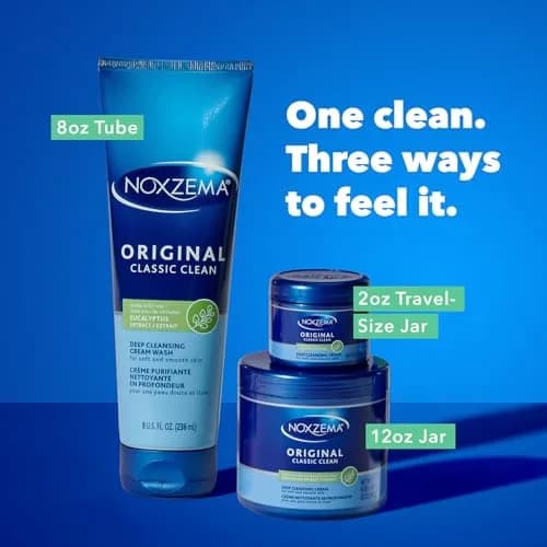 Noxzema Original Deep Cleansing Cream Face Wash 340g (12 Oz) | Dermatologist Tested for All Skin Types thumbnail 8