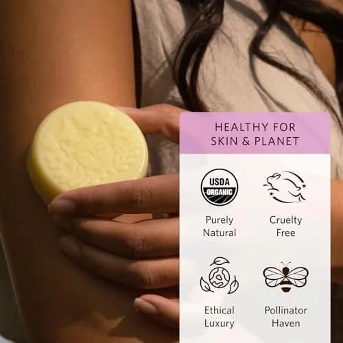 Moon Valley Organics Herbal Lotion Bar, Lavender | Soothing, Heat-Activated, Moisturizing for Dry & Sensitive Skin thumbnail 5