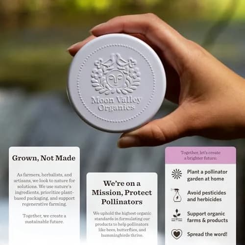 Moon Valley Organics Herbal Lotion Bar, Lavender | Soothing, Heat-Activated, Moisturizing for Dry & Sensitive Skin thumbnail 4