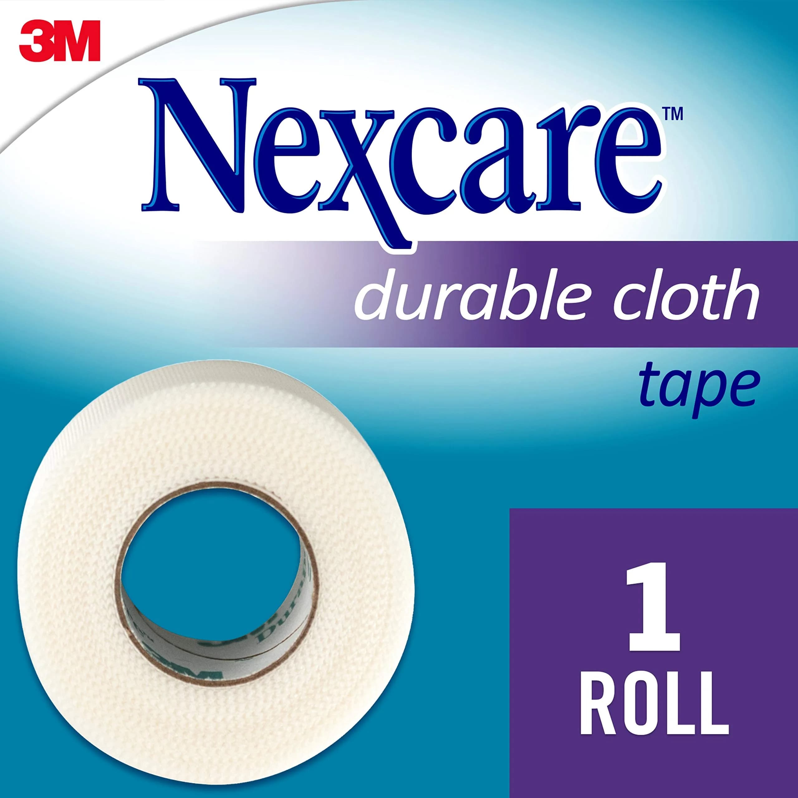 Nexcare Durapore Durable Cloth Tape 1 Inch x 10 Yards (2.54 cm x 9.14 m) | Hypoallergenic Wound Dressing - view 2