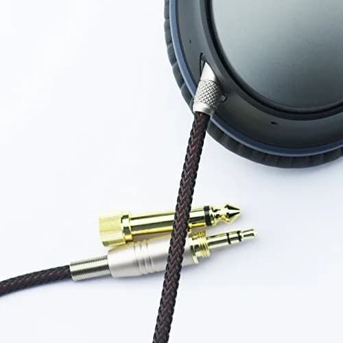 NewFantasia Replacement Audio Upgrade Cable Compatible with Bose QuietComfort 25, QC35, QC45, 1.5m | Braided Tangle-Free Design thumbnail 4