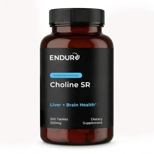 Endurance Products ENDUR Choline L(+) Bitartrate 300mg | Sustained Release, 200 Tablets for Brain & Prenatal Support thumbnail 1