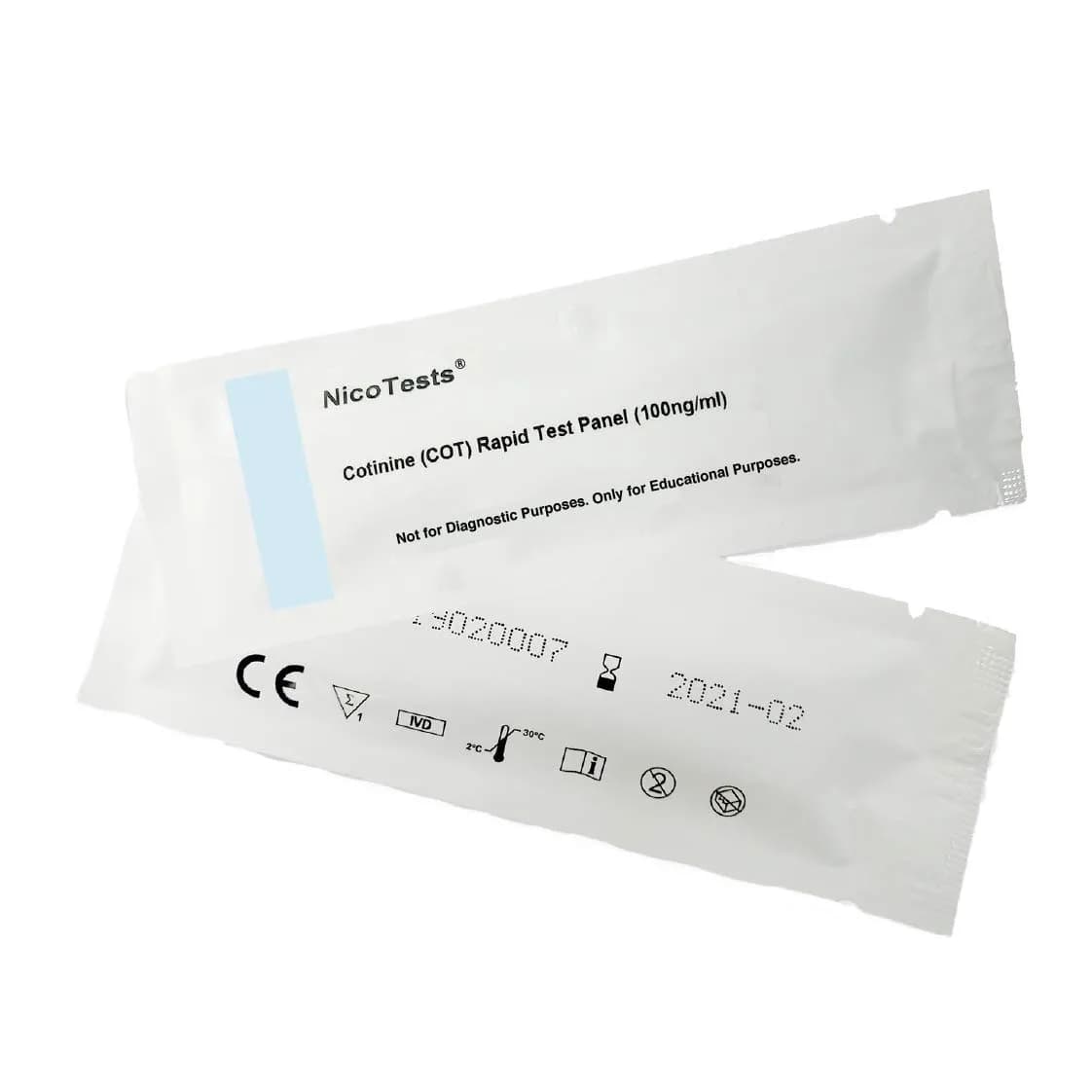 NICOTESTS Super-Sensitive 100 ng Urine Test -Be Sure - 5-Pack | Detects Nicotine & Cotinine - view 5