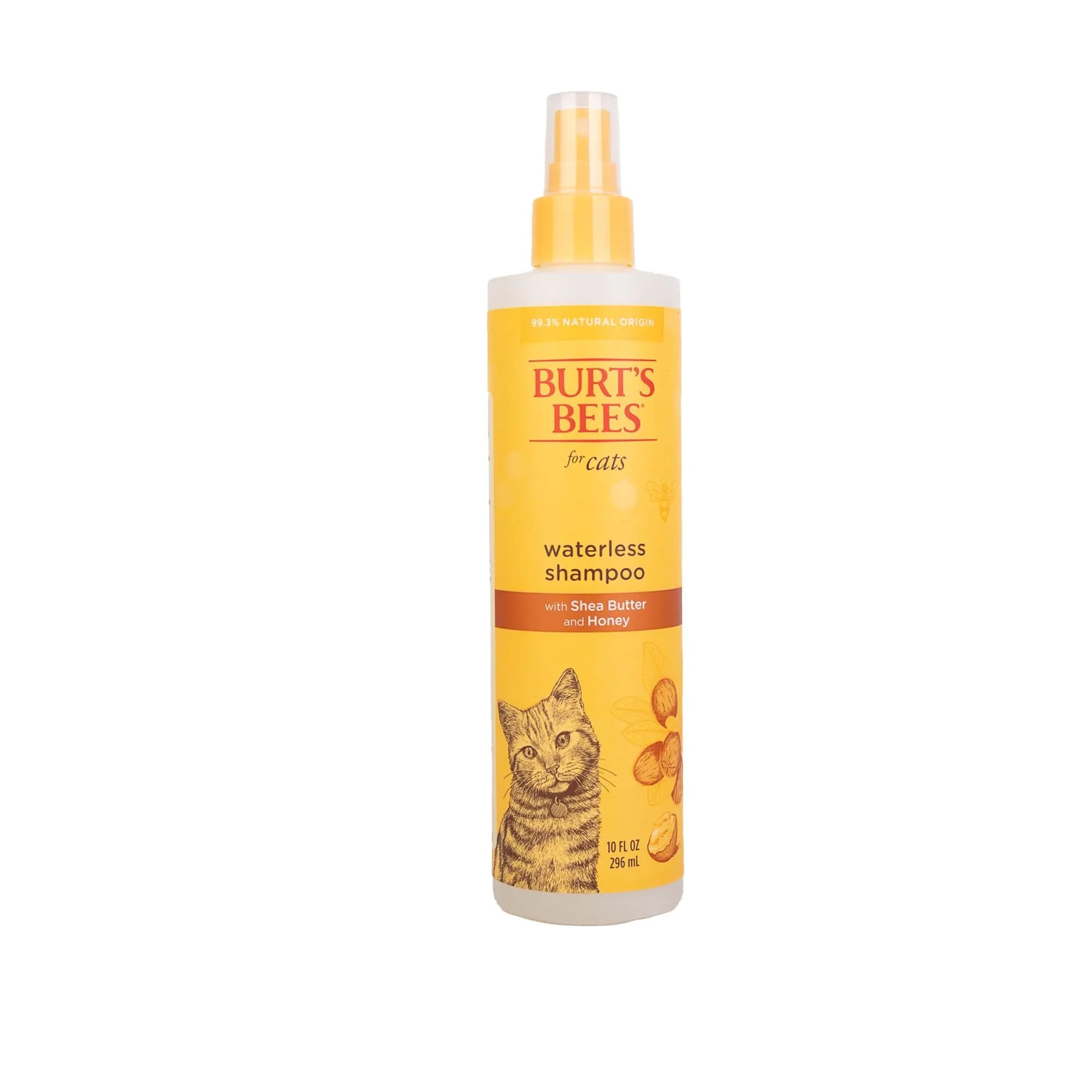 Burt's Bees for Pets Waterless Cat Shampoo Spray 296ml (10 Fl Oz) | Gentle No-Rinse Formula for Cats — Cats