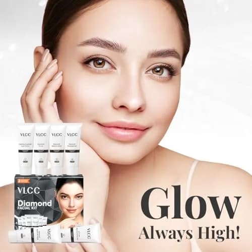 VLCC Diamond Facial Kit 60g (2.12 oz) | Single Use Home Facial Kit for Skin Polishing & Purification thumbnail 6