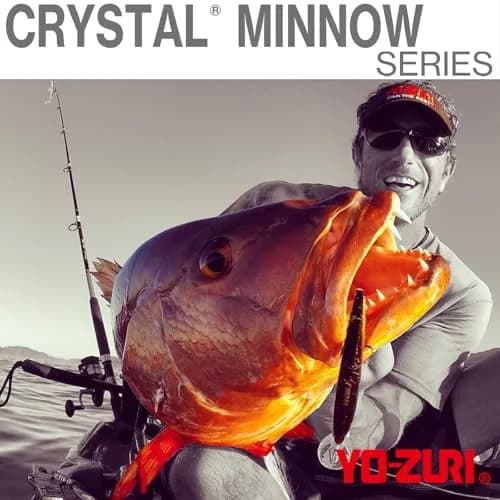 Duel Crystal Minnow Deep Diver Floating Lure, Clown | Dives to 10ft, 15.9g (0.56oz) thumbnail 4
