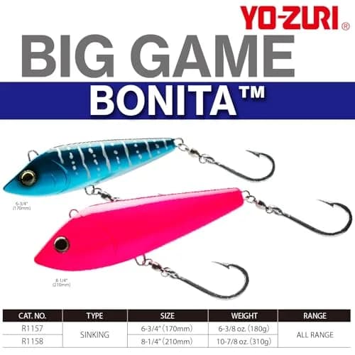 Duel Yo-Zuri Bonita Trolling Sinking Lure 170mm | Durable, Color-Changing, Deadly on Tuna & Wahoo thumbnail 2