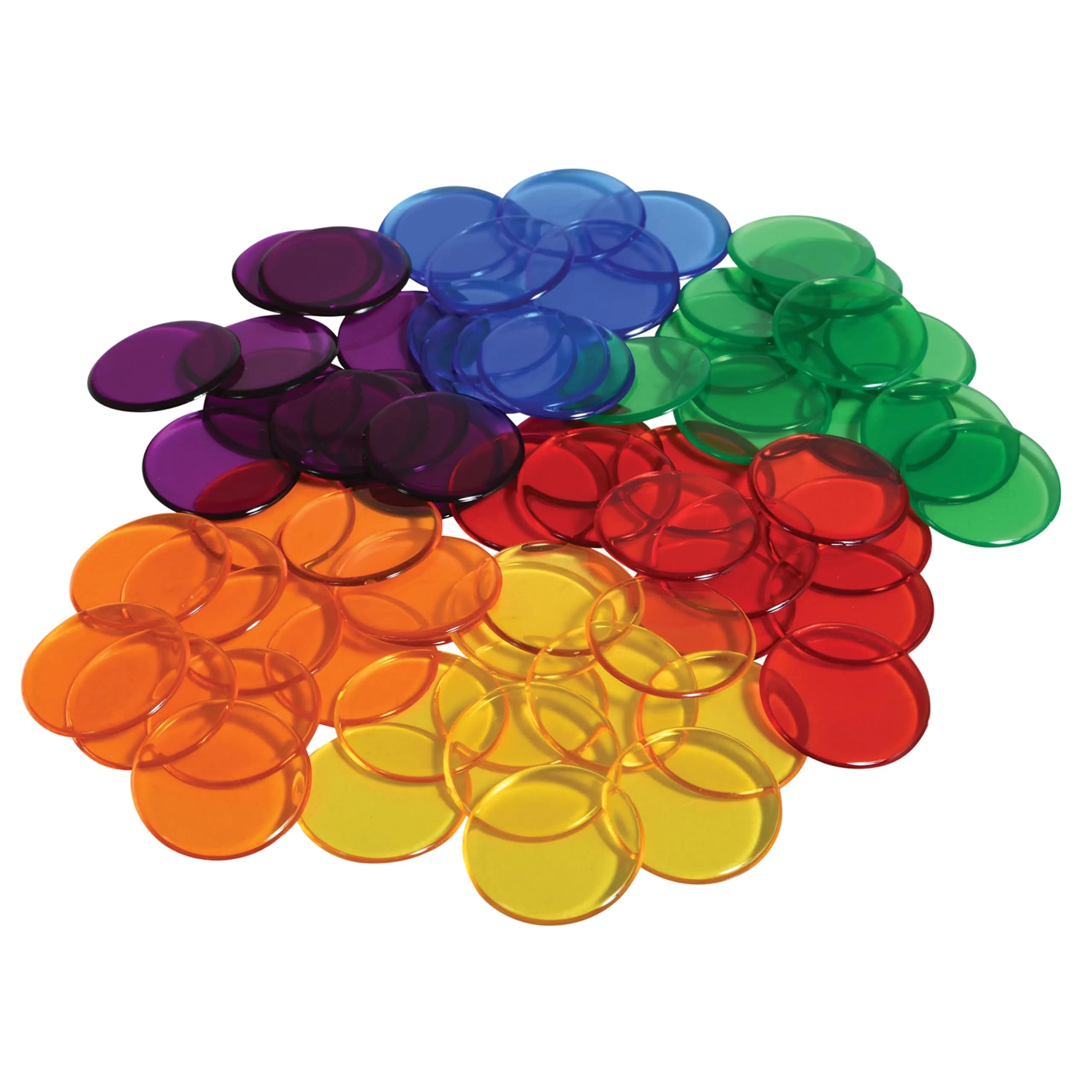 Learning Advantage 0.75" Transparent Counters | Set of 1000 for Early Math Skills - main product image