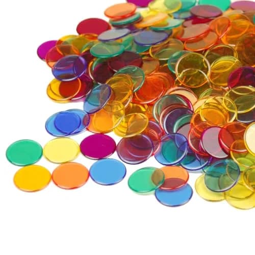 Learning Advantage 0.75" Transparent Counters | Set of 1000 for Early Math Skills thumbnail 4
