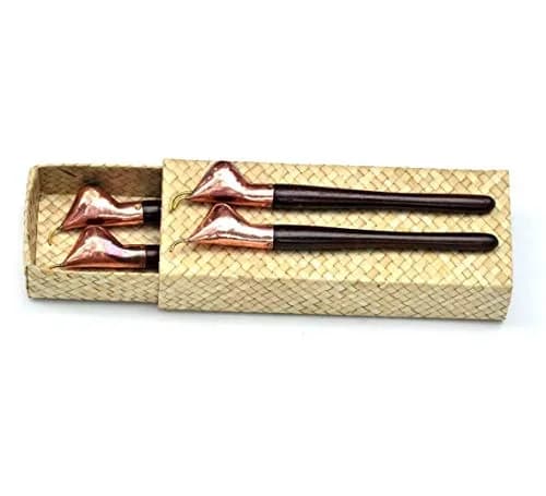 2cloud9 Tjanting Tool for Batik Making, Set of 4 | Handmade Copper Wax Applicators thumbnail 1