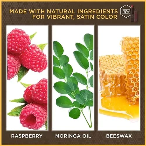 Burt's Bees Natural Lipstick Iced Iris | 8-Hour Moisture & Satin Finish (70-120 chars) thumbnail 3