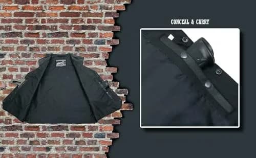 EVENT LEATHER ELM3925 Black Motorcycle Leather Vest for Men | Durable, Stylish & Protective (70-120 chars) thumbnail 4