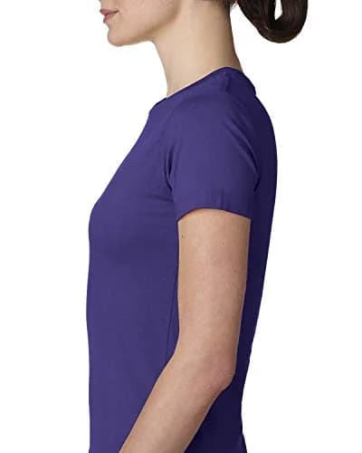 Next Level Boyfriend Jersey T-Shirt Purple Rush Large | Relaxed Fit 100% Cotton thumbnail 3