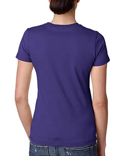 The Next Level Women's Boyfriend Tee Purple Rush 2X-Large | Relaxed Fit Cotton T-Shirt thumbnail 2