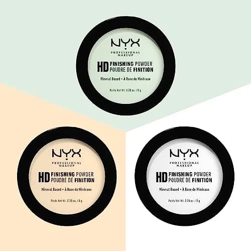 NYX PROFESSIONAL MAKEUP HD Finishing Powder Pressed Setting Powder Translucent 7.94g (0.28 oz) | Softens Fine Lines & Pores thumbnail 2