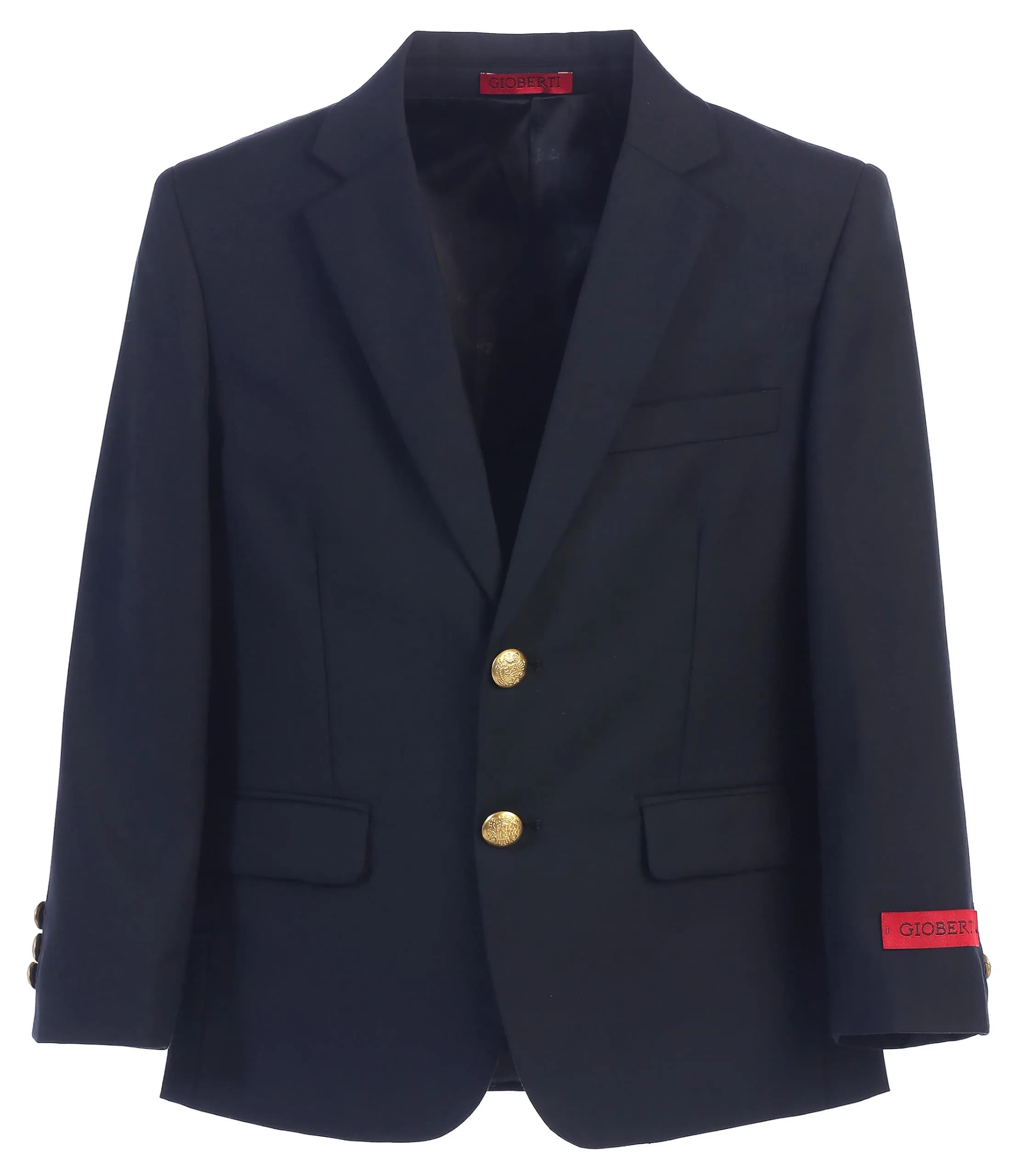 Gioberti Boys Formal Blazer Jacket, Navy, Size 12 | Fully Lined, Classic Fit, Perfect for Special Occasions