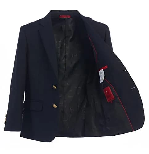 Gioberti Boys Formal Blazer Jacket, Navy, Size 12 | Fully Lined, Classic Fit, Perfect for Special Occasions thumbnail 3