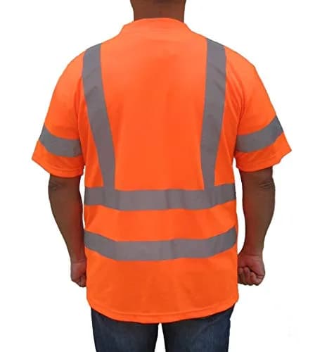 3C Products ANSI Class 3 Pocket Safety T-shirt 4XL | High-Visibility Reflective Workwear thumbnail 2