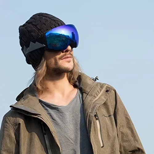 OutdoorMaster Ski Goggles PRO Frameless Spherical Lens | VLT 15% Blue, 20.5 cm (8.27 in) thumbnail 6