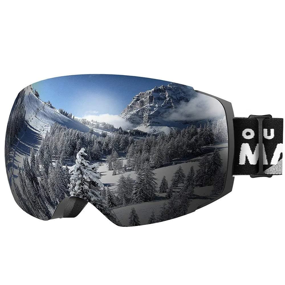 OutdoorMaster Ski Goggles PRO, OTG Snow Goggles with Interchangeable Lens, 21cm (8.27in) x 9.5cm (3.74in) - main product image