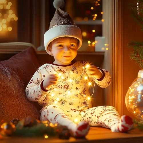 Minetom 100Ft 300LED Warm White Fairy Lights | Steady On, Copper Wire, IP44 Waterproof thumbnail 7