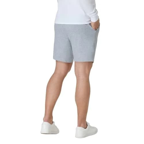 Hanes Men's Cotton Jersey Workout Shorts with Pockets, Light Steel, Medium | 18.5cm (7.5") Inseam thumbnail 2