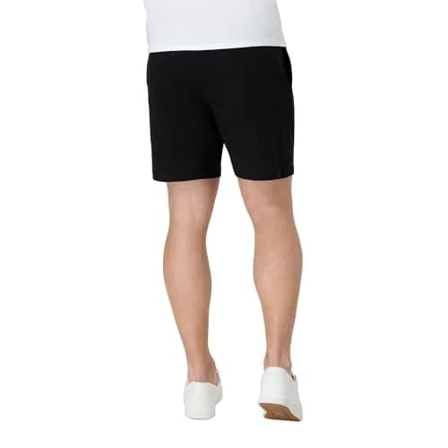 Hanes Men's Jersey Cotton Workout Shorts with Pockets, Black, 7.5" Inseam (XL) thumbnail 2