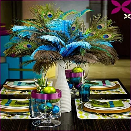 Shekyeon Natural Peacock Feathers 10-12inch | Wedding & Party Decor (110 chars) thumbnail 4