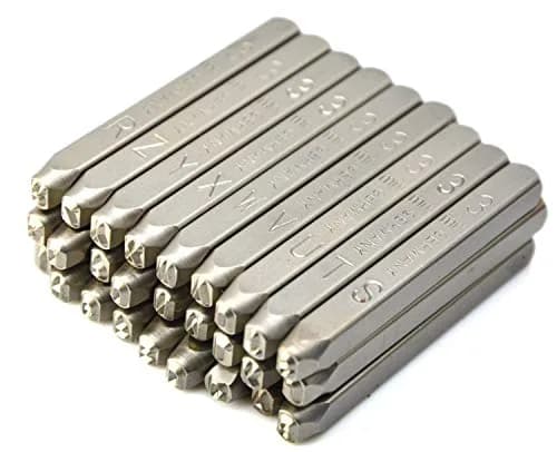 WKSTOOL Heavy Duty Steel Stamp Set 1.5mm | Professional Metal & Leather Marking Kit thumbnail 4