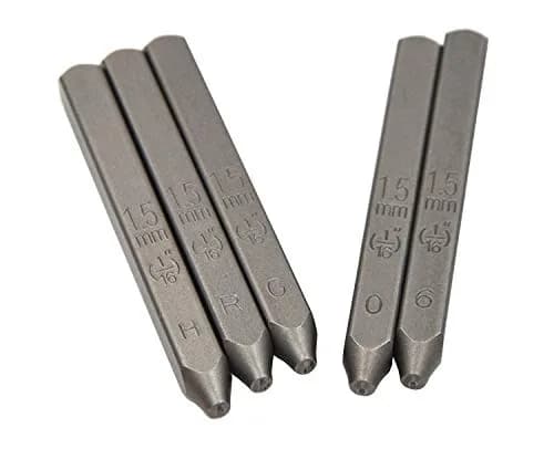 WKSTOOL Heavy Duty Steel Stamp Set 1.5mm | Professional Metal & Leather Marking Kit thumbnail 6