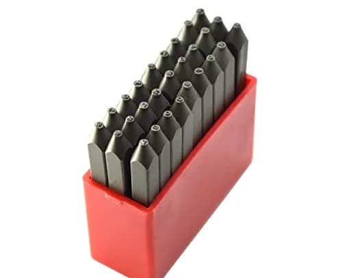 WKSTOOL Heavy Duty Steel Stamp Set 1.5mm | Professional Metal & Leather Marking Kit thumbnail 3