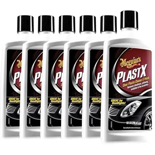 Meguiar's PlastX Clear Plastic Polish 6-Pack | 10 oz Bottles for Headlight Restoration & Plastic Clarity thumbnail 1