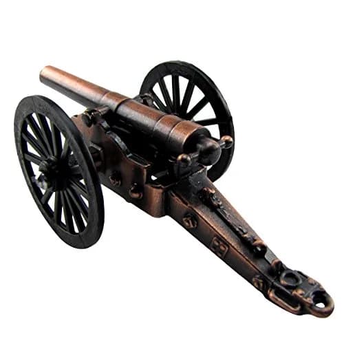 TG,LLC Civil War Cannon Die Cast Miniature Replica Pencil Sharpener | Vintage Artillery Decor (4"L x 2"W x 1.5"H) thumbnail 3