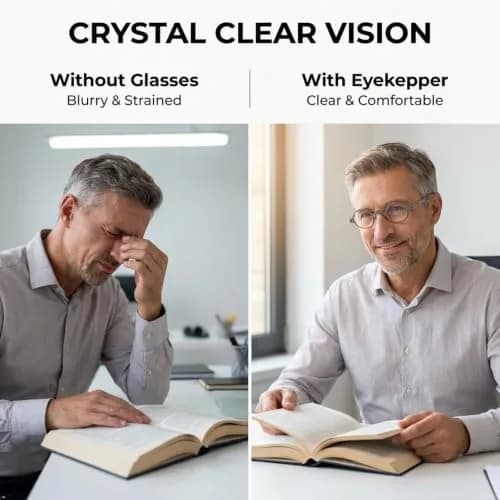 Eyekepper Grey Reading Glasses 1.00 Diopter | Small Round Readers for Men & Women thumbnail 3