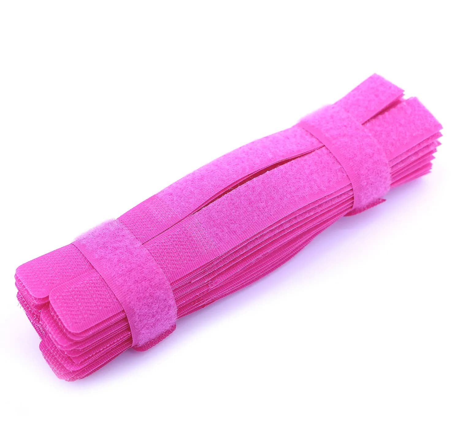 Pasow Cable Ties 50pcs Reusable 7 Inch | Durable Nylon Wire Organizer in Orange — Hot Pink