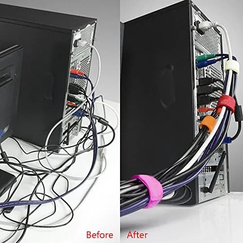 Pasow Cable Ties 50pcs Reusable 7 Inch | Color Coded Wire Organizer for Cables in India thumbnail 2