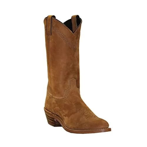 Abilene Men's Pull On Western Boot Medium Toe Brown 11 Wide | Genuine Cowhide Leather, Non-Slip Rubber Outsole thumbnail 1