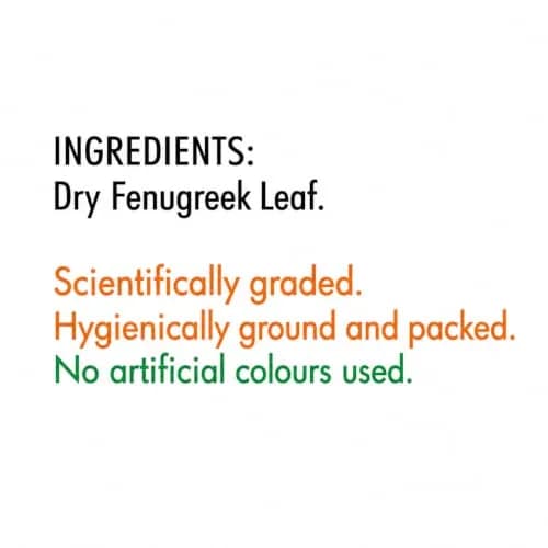 Everest Kasuri Methi Leaves 100g (3.5 oz) | Authentic Indian Culinary Herb thumbnail 2