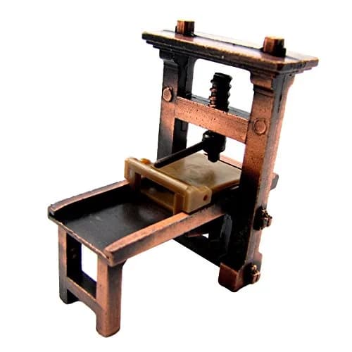 TG,LLC 1:48 Scale Metal Printing Press Die Cast Diorama Accessory Desk Pencil Sharpener | Vintage Collectible with Hidden Sharpener thumbnail 5