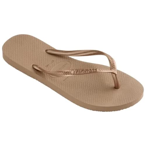 Havaianas Women's Slim Sandal, Rose Gold, 37/38 BR (7-8 M US) | Minimalist & Durable Rubber Flip Flop thumbnail 4