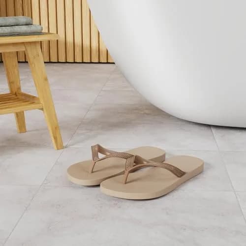 Havaianas Women's Slim Sandal, Rose Gold, 37/38 BR (7-8 M US) | Minimalist & Durable Rubber Flip Flop thumbnail 3