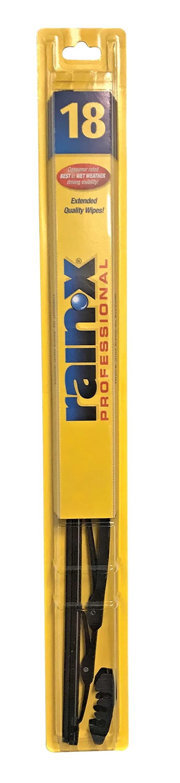 Rain-X RX30118-10PK Conventional Wiper Blade | Compact Universal Fit Rubber