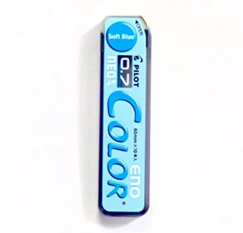 Pilot Color Eno Soft Blue Set, 0.7mm Mechanical Pencil + Lead, 10 Leads | Smooth Blue Ink, Refillable, Japan Import thumbnail 3