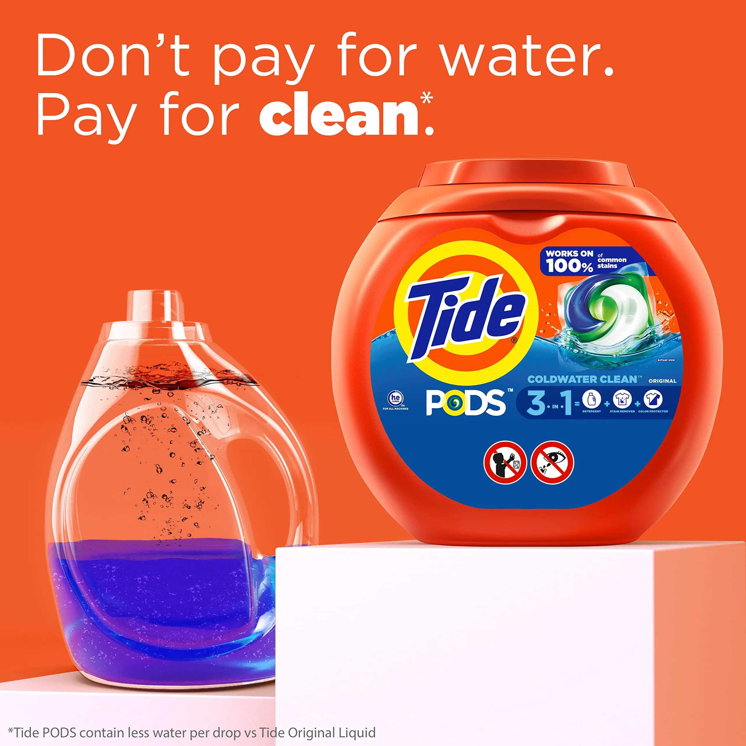 Tide PODS Laundry Detergent Pacs, 3-in-1 Stain Remover, Odor Fighter, Color Protector, 57 Count | Concentrated Formula Laundry Detergent - view 4