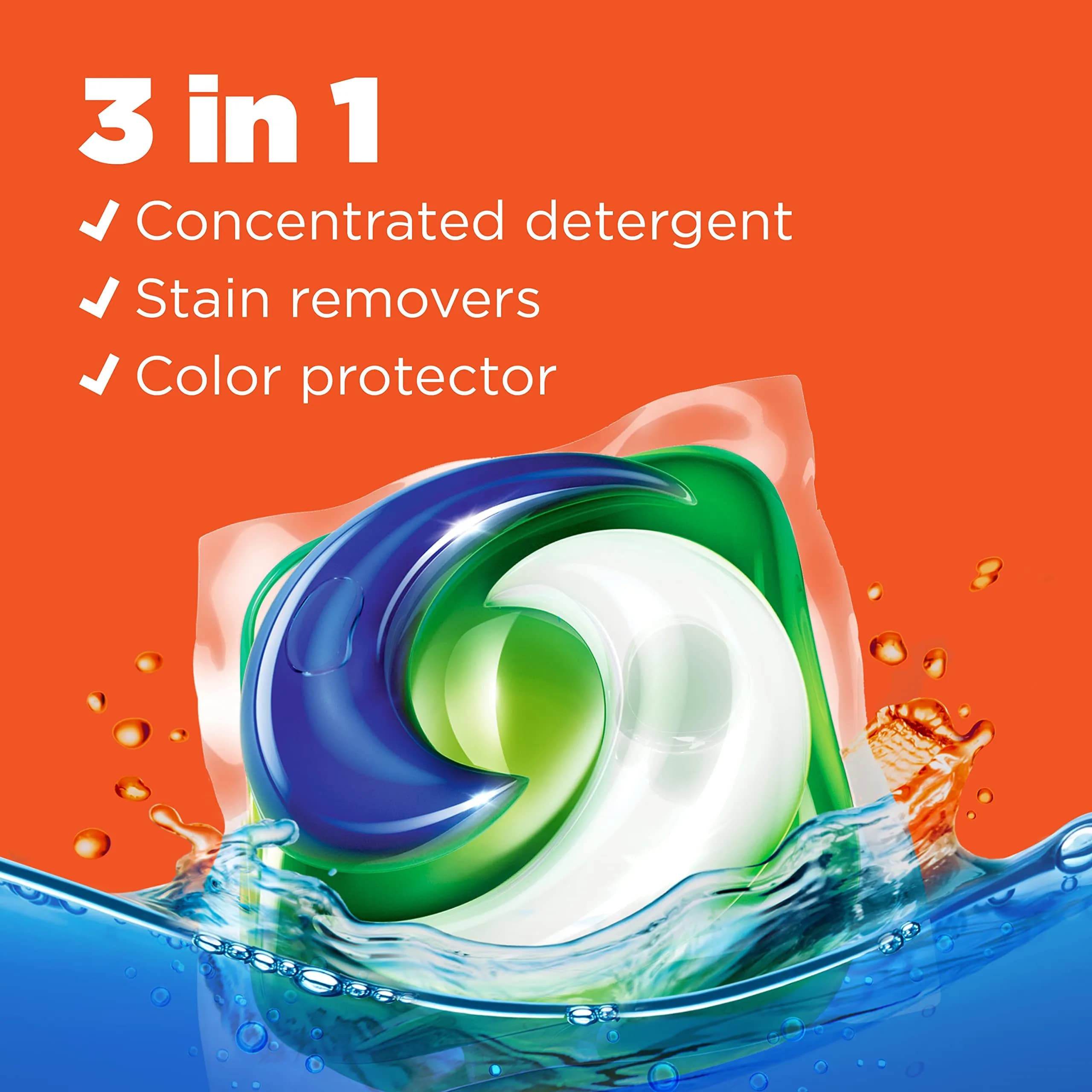 Tide PODS Laundry Detergent Pacs, 3-in-1 Stain Remover, Odor Fighter, Color Protector, 57 Count | Concentrated Formula Laundry Detergent - view 5